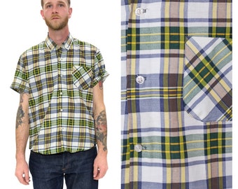 Vintage 1950s Rayon Button Down // Mens Tropical Island Vintage 1950s Rayon Button Down // Mens Tropical Island