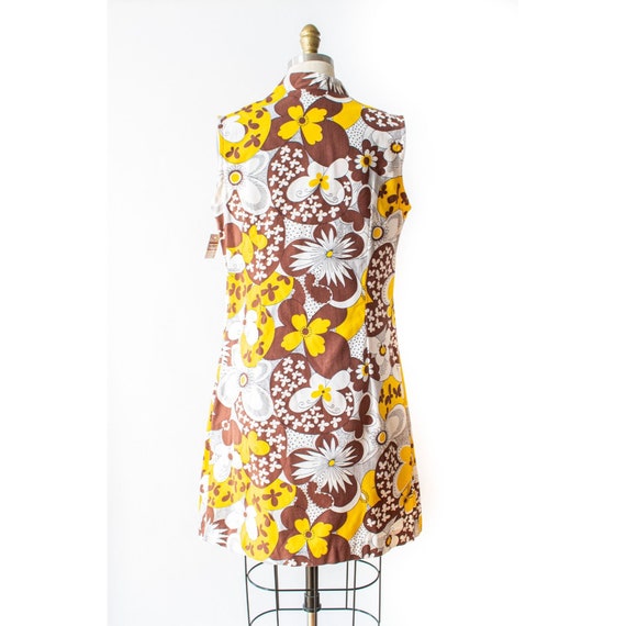 Vintage 1960s Yellow Hawaiian Dress // Sleeveless… - image 4