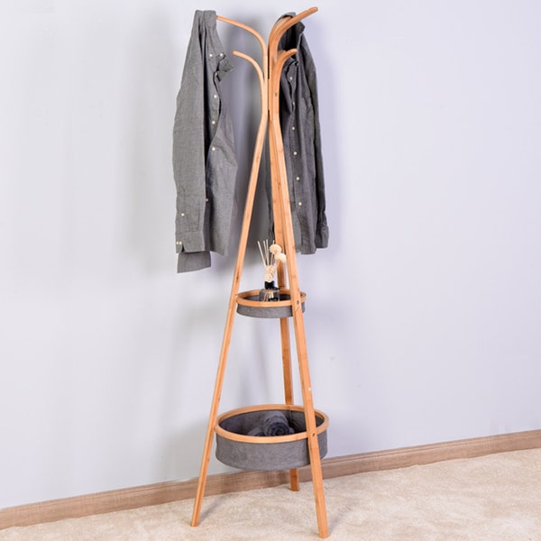 Bamboo Coat Rack Etsy