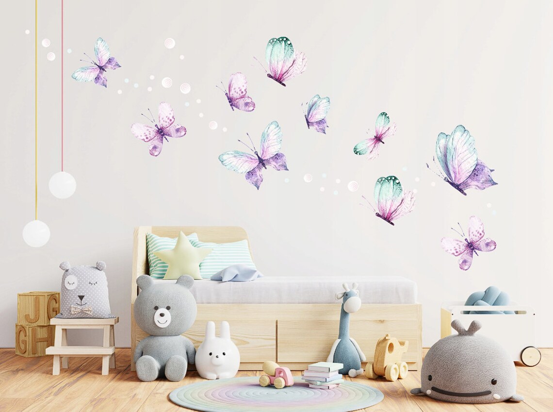 Wall Decal Butterflies, Wall Decal Butterfly, Wall Stickers Butterfly