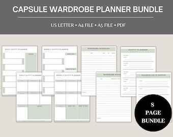 Bundel met outfitplanner voor capsulegarderobe (pdf)