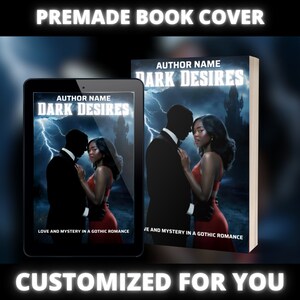 Premade Book Cover - Thriller Romance, Personalized Ebook, Romance Cover, Mystery Cover, Romantic Cover, romantic thriller, gothic ebook