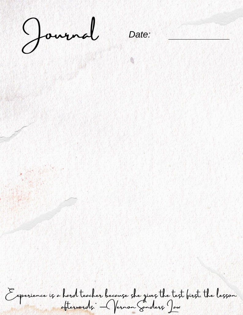 Inspirational Daily Journal Printable - Etsy