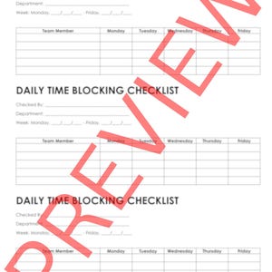 Daily Time and Task Management Tool (time Block Sheet) - Etsy