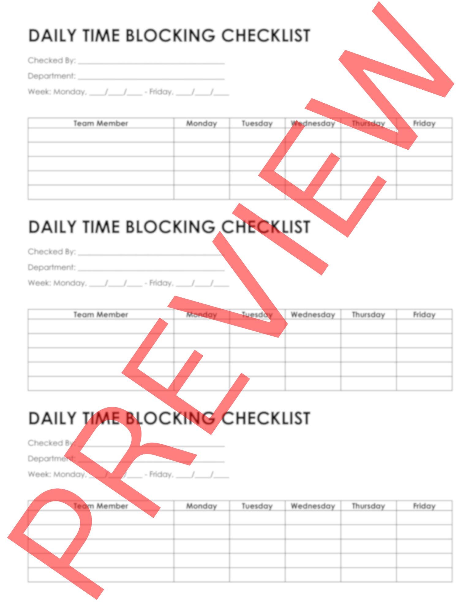 Daily Time and Task Management Tool (time Block Sheet) - Etsy