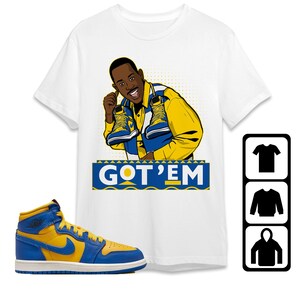 Royal Blue and Yellow Jordans Shirts Etsy