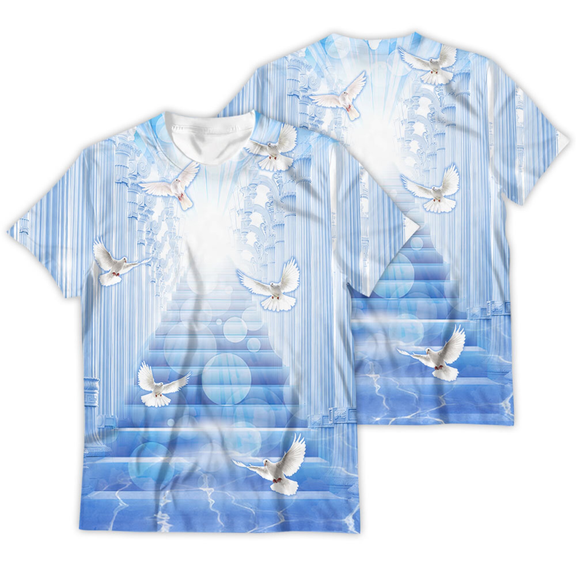 Custom Rip Memorial Shirt Heaven Angel Blue Forever Is How Long I'll Remember You Funeral Gift 3D T-shirt
