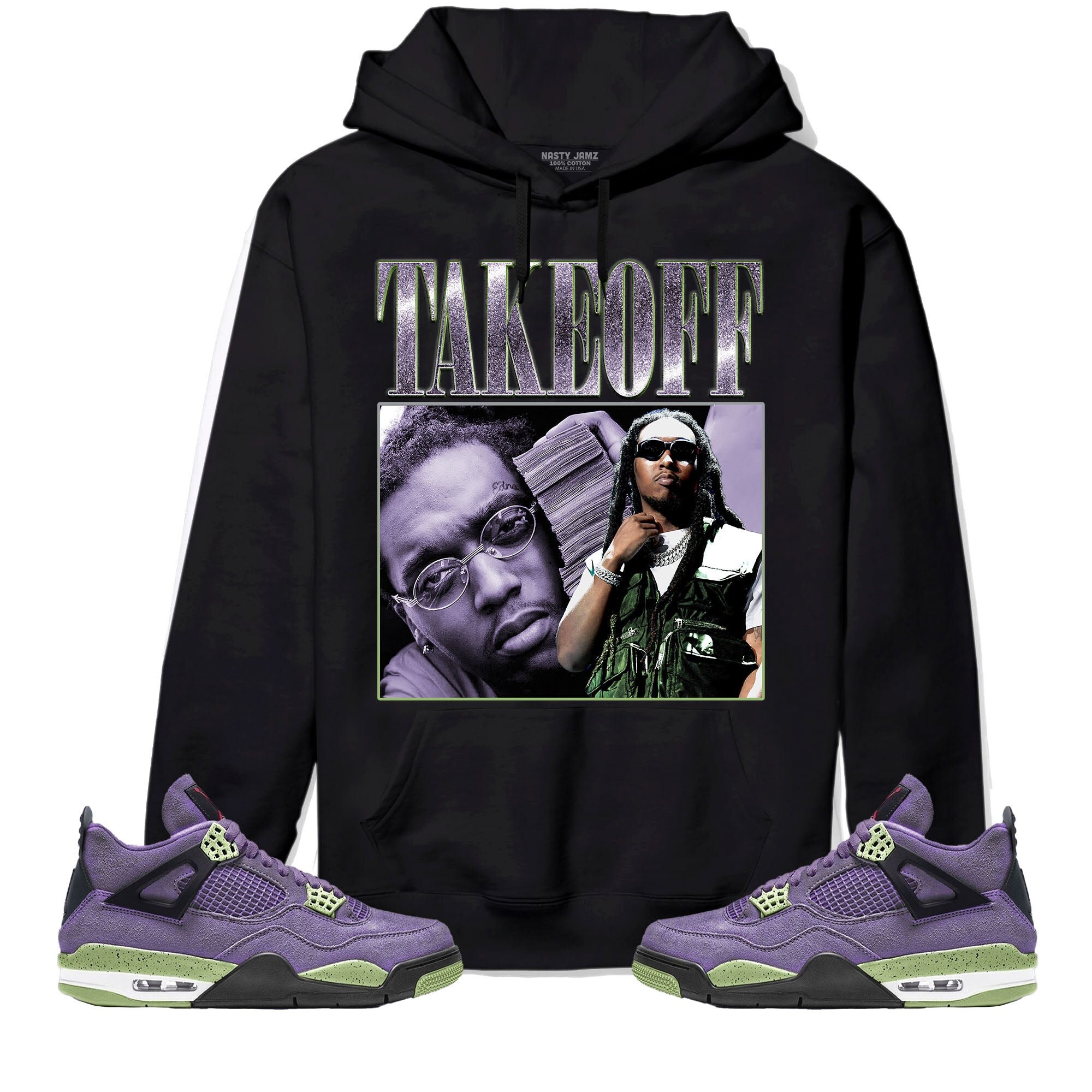 canyon purple jordan 4 shirt