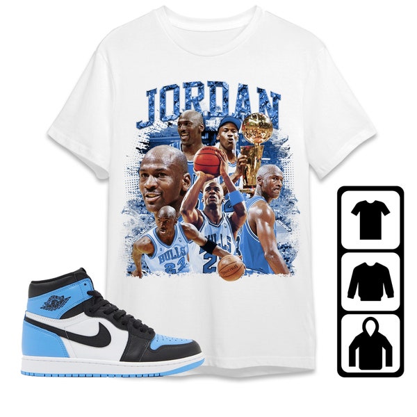 university blue jordan 1shirt