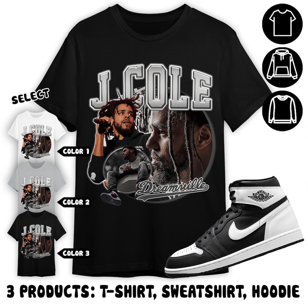 Jordan 1 Retro High OG Black White Unisex Color T-shirt, Sweatshirt ...