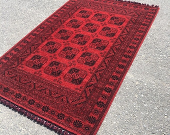 Afghan Rug, Farmhouse Rug, Washable Rug, Vintage Rug, Washable rug, Antique Rug, Bohemian Rug, Living Room Rug, Oushak Rug, Farmhouse Décor,