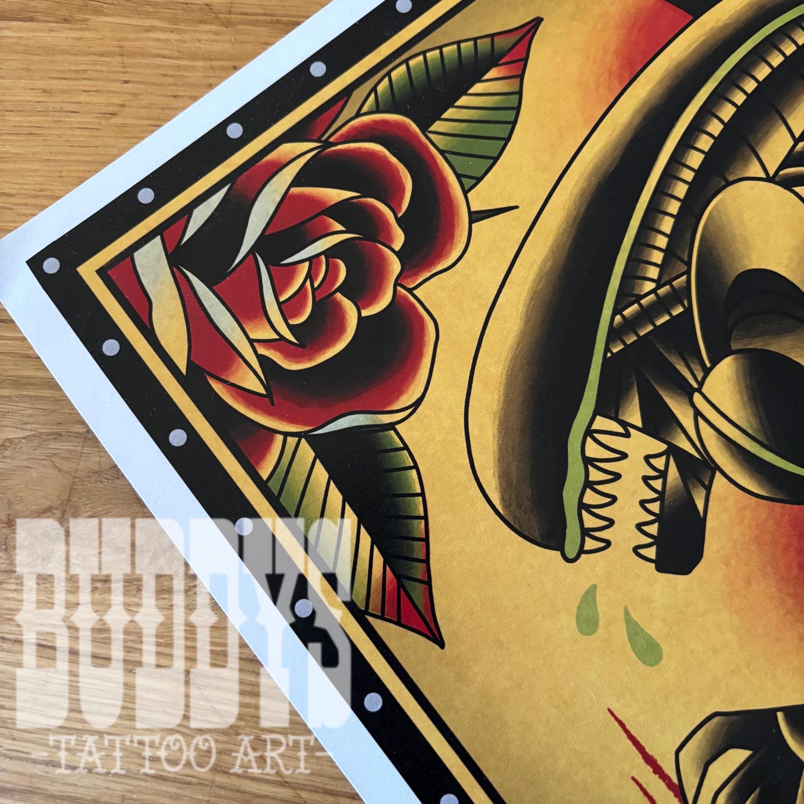 Alien Xenomorph Traditional Americana Tattoo Art Print - Etsy