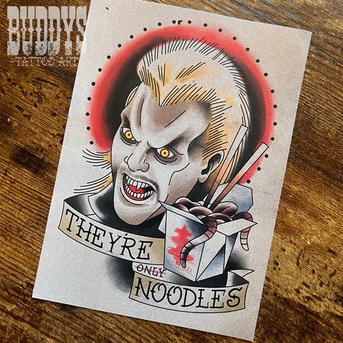 アメリカ☆フェイスタトゥー☆男の子編。ハロウィン The Lost Boys David Traditional Style Tattoo Print - Etsy