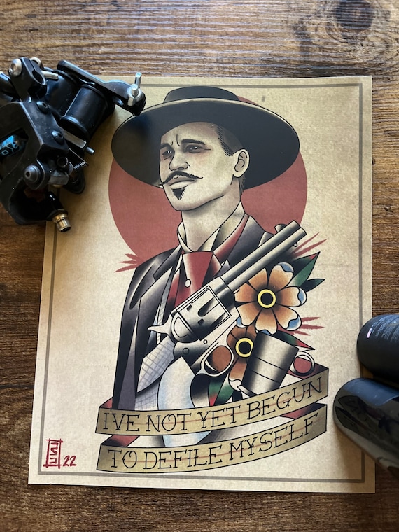 Doc Holliday Tattoo  Showcasing 10 cool Tombstone tattoos