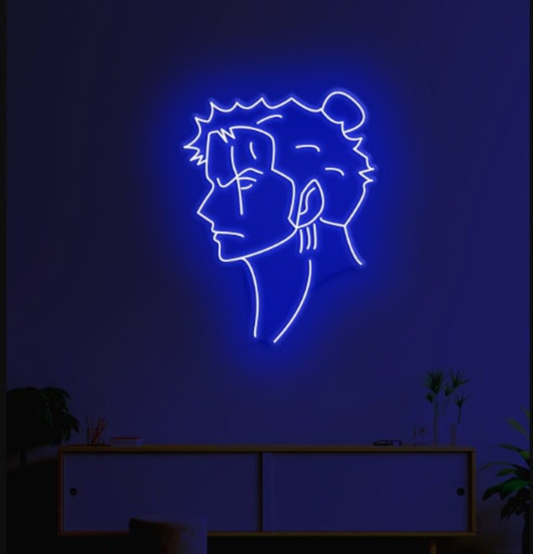 Roronoa Zoro Neon Led One Piece Neon Light Custom Neon Sign Etsy New
