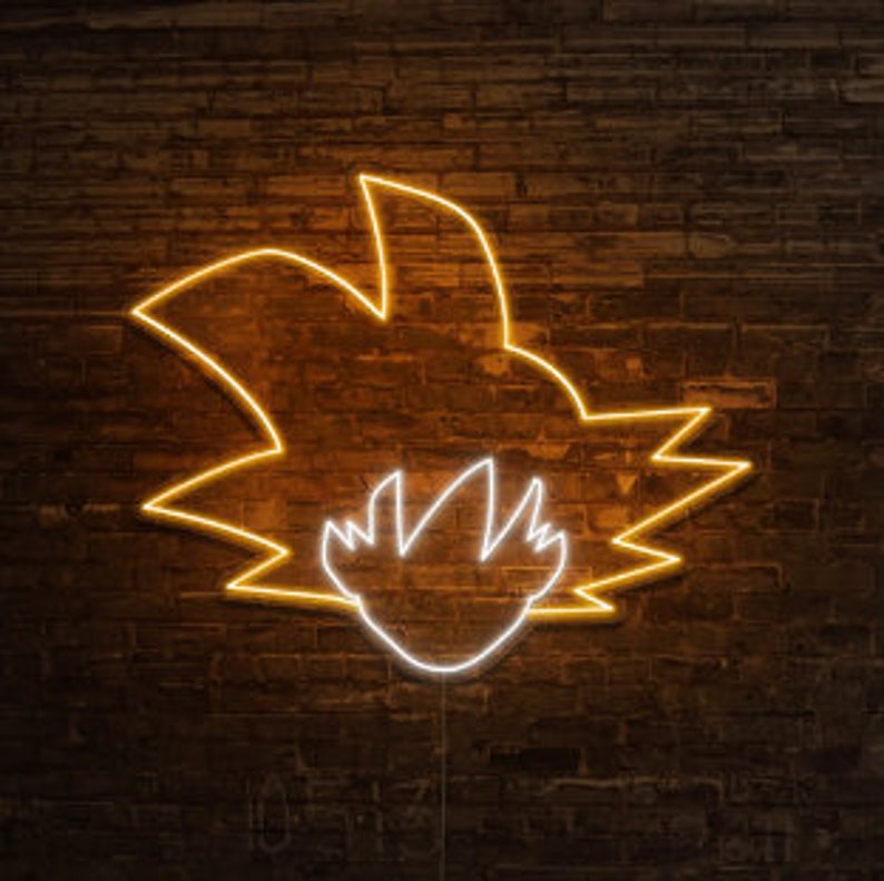 Son Goku Neon Sign Dragon Ball Neon Light Anime Wall Art - Etsy