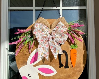 Hi | Easter Door Hanger | Laser Cut | Happy Easter Door Hanger | Easter Bunny Door Hanger | Easter Decor