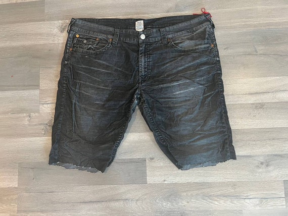 Black Jean Shorts True Religion SZ 42 