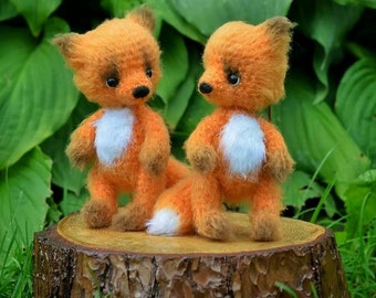 Fox plush Toy, woodland toys, stuffed animals, Woodland nursery decor