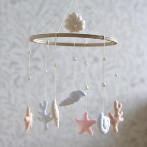 Sea baby mobile, ocean mobile,  nursery mobile seashells
