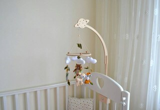 Mobile Neonato Musicale Carillon Per Culla - 24 Ninne Nanne, 3 Modalità, Girevole 360° Carillon Rotante Culla