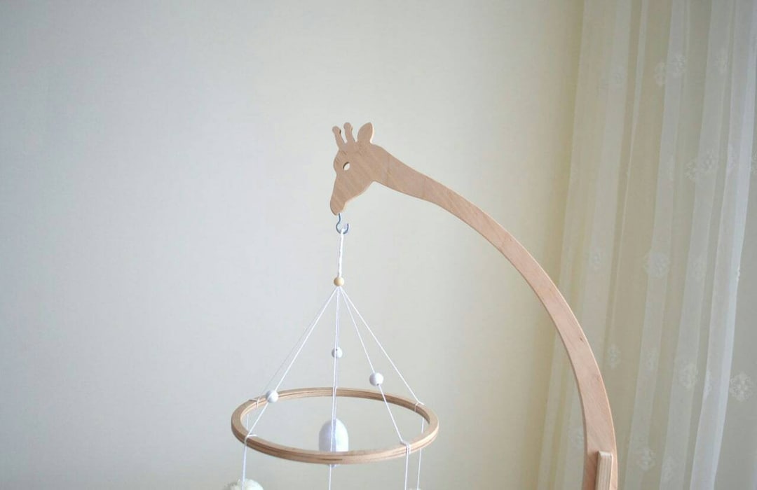 Crib Mobile Arm, Baby Mobile Hanger, Safari Mobile Holder, Safari