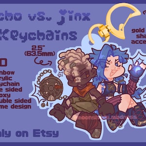 Ekko vs. Jinx Keychain