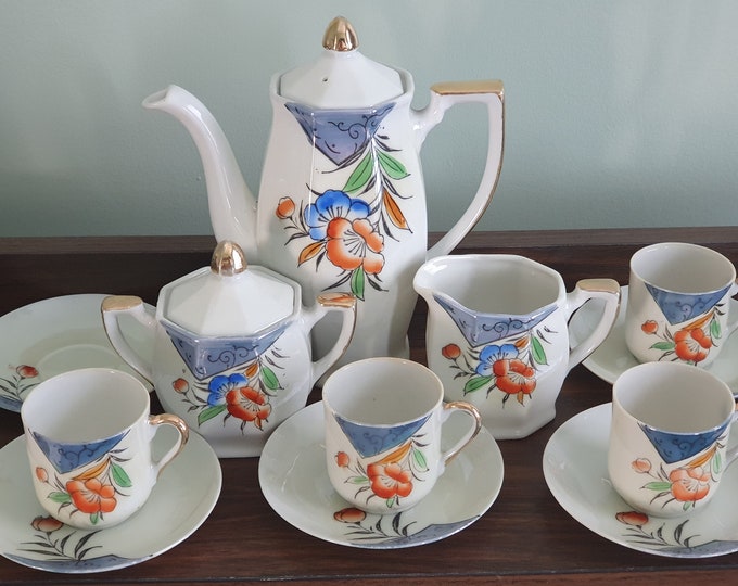 Klimax Hand Painted Tea/coffee Set Made in Japan Etsy