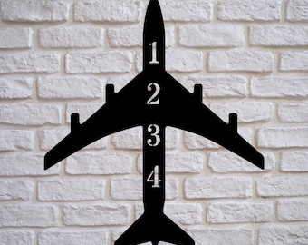 Metal house numbers, Airplane house sign, airplane metal sign, housewarming gift, plane lover gift,