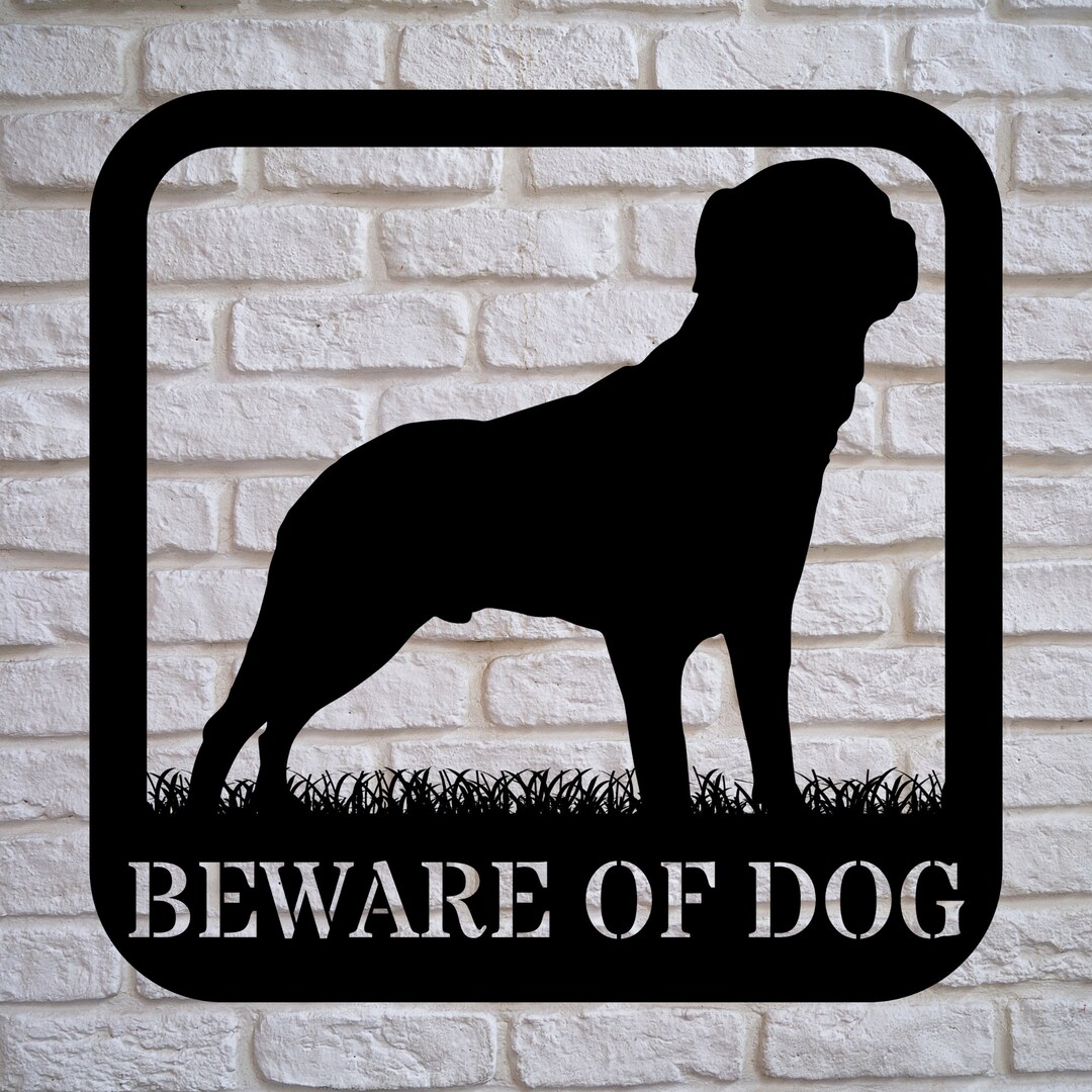 Rottweiler Metal Art, Beware of Dog, Rottweiler Wall Art, Rottweiler ...