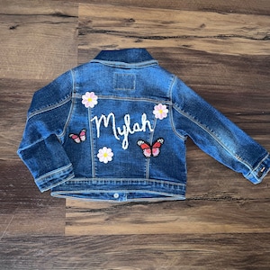 Custom Hand Embroidered Denim Jacket
