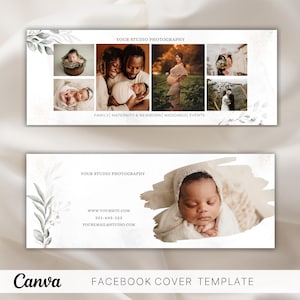 Facebook Banner Templates For Photographers, Canva Facebook Cover, Social Media Marketing, Facebook Header, Photography Branding, Timeline