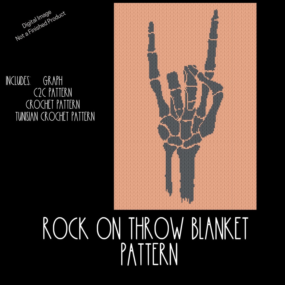 Graphgan Pattern Rick Rock on Graphgan Pattern for Corner to Corner (C2C) Crochet, Tunisian ...