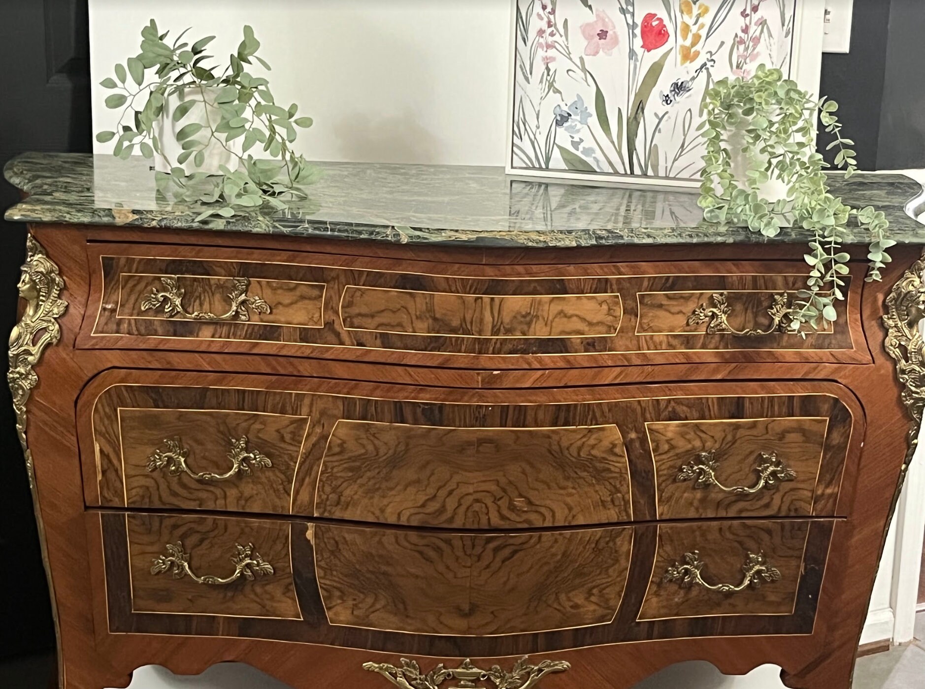 Bombay chest deals with marble top