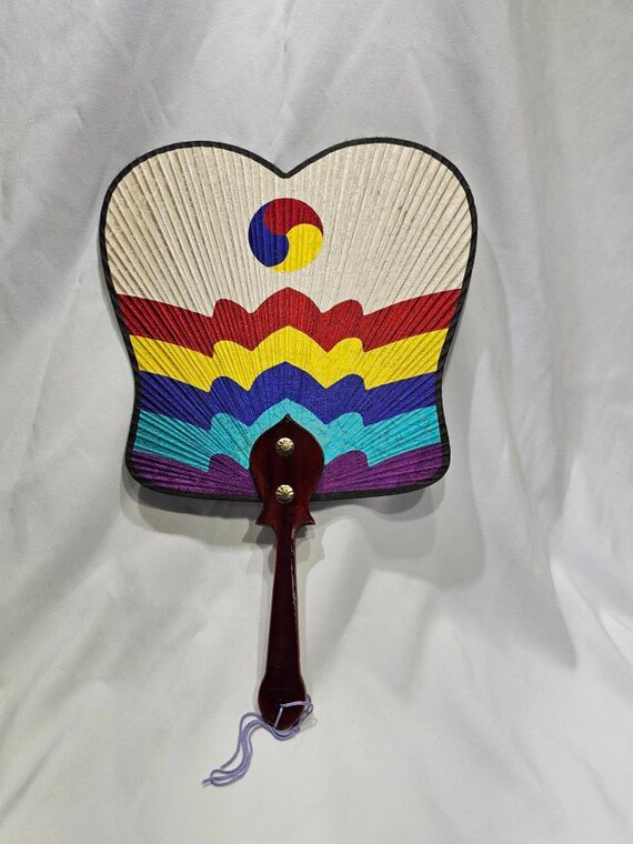 Traditional Korean Hand Held Fan Gem