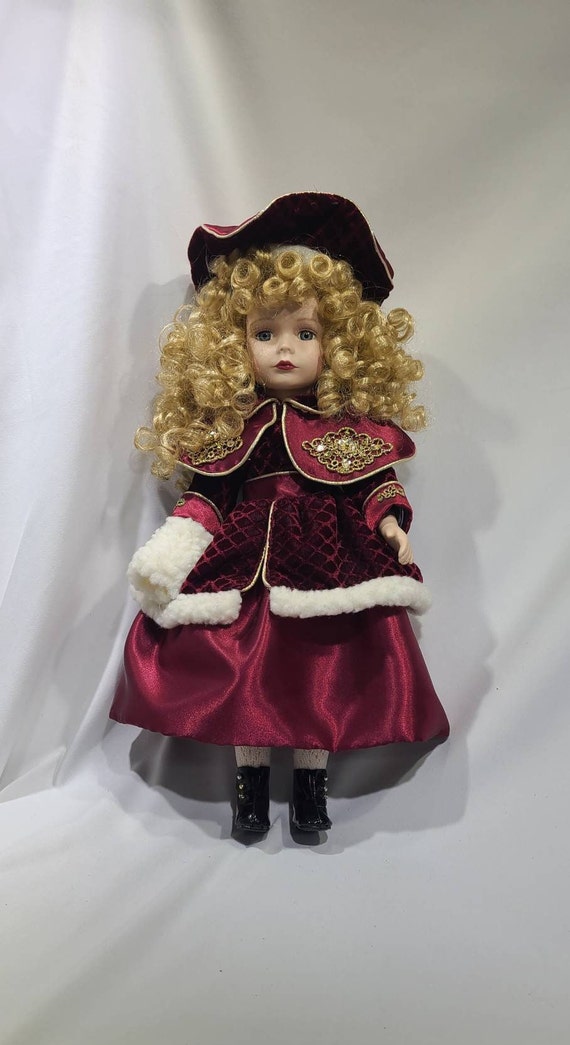 Limited Edition Angelina Collection Christmas Porcelain Doll Etsy