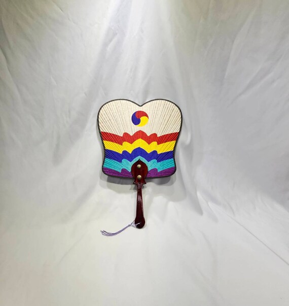 Traditional Korean Hand Held Fan Gem