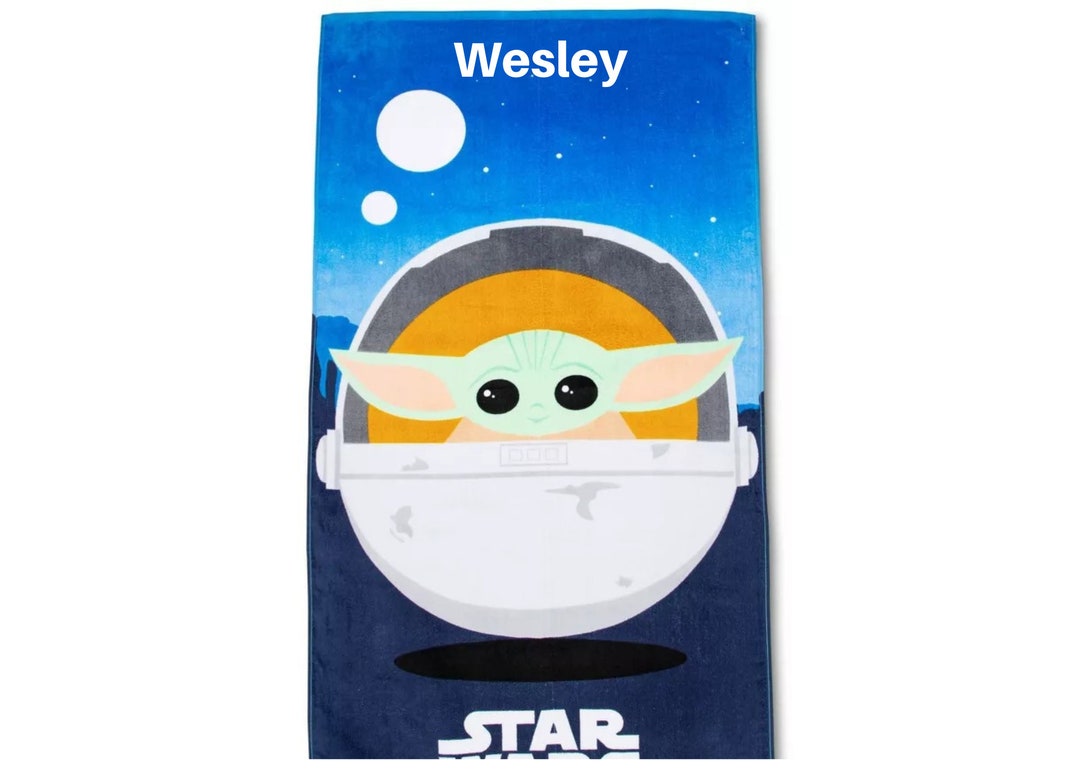 Custom Towel Baby Yoda Mandalorian Precious Cargo Personalized