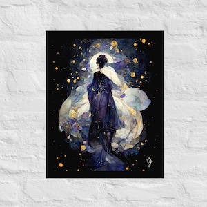 Art Nouveau Print, Art Deco Print, Galaxy Print #1, Anime Print, Manga Print, Post Modern Print, Boho Print, Matte Giclée Poster Print