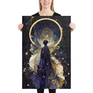 Face Full of Stars Galaxy #5, Premium Luster Photo Paper Print, Nouveau Framed Print, Large Framed Print, Wall Art, Stars Art, Cosmic Art