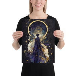 Face Full of Stars Galaxy #5, Premium Luster Photo Paper Print, Nouveau Framed Print, Large Framed Print, Wall Art, Stars Art, Cosmic Art