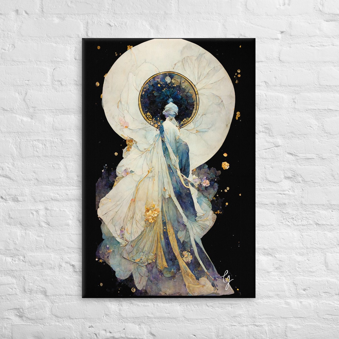 Art Nouveau Canvas Print, Art Deco Canvas Print, Looking Into the ...