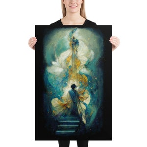 Art Nouveau Print, Art Deco Print, Fantasy Art Print, Pillar Of Ambition, Matte Giclée Print