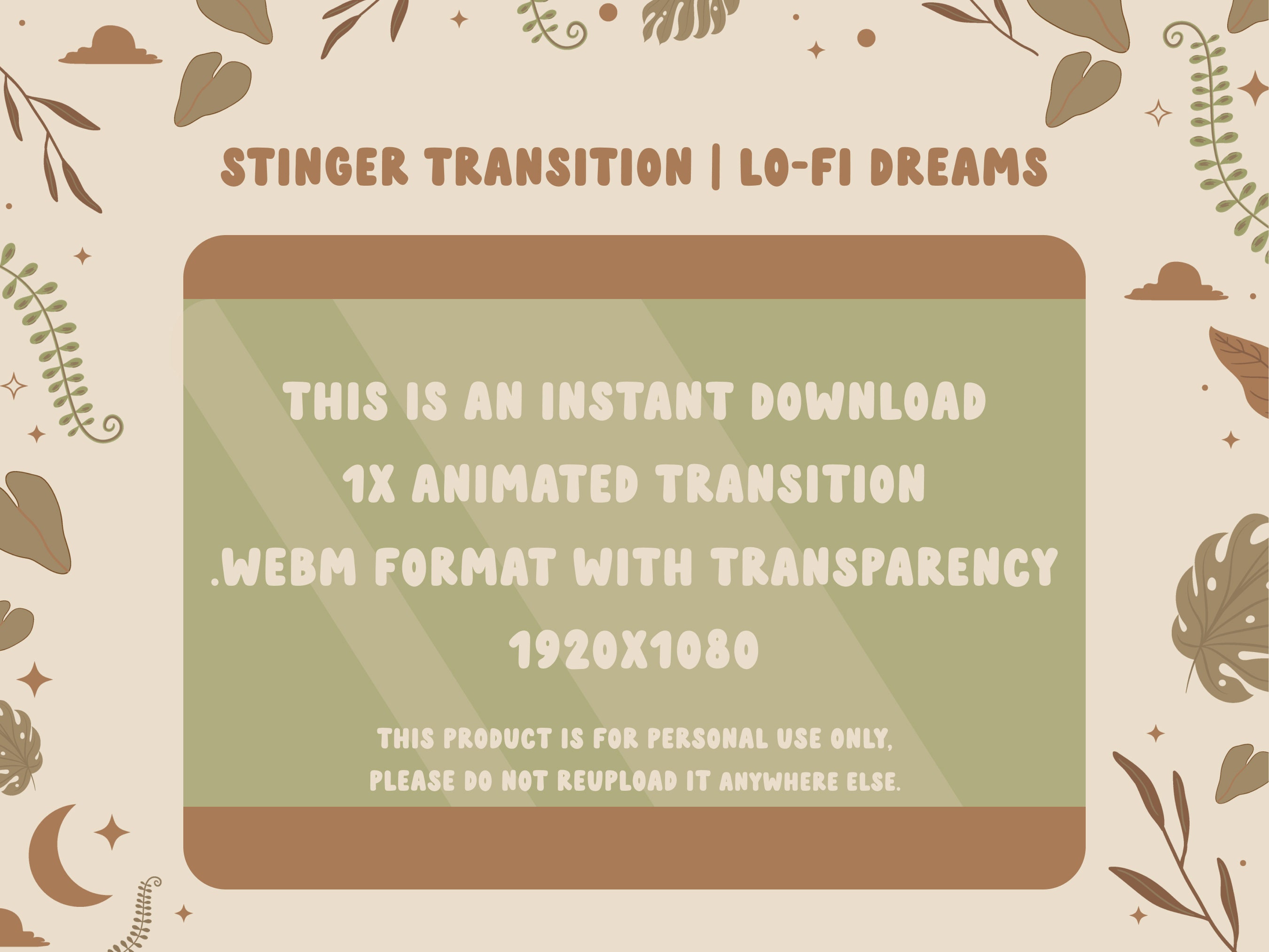 Minimalist Retro Twitch Animated Stinger Transition Space Twitch ...