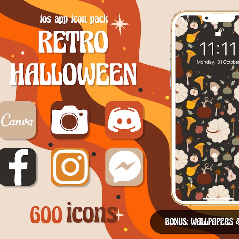 Spooky Season App Icons - Etsy