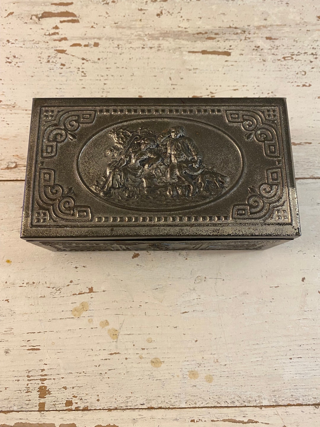 Vintage State Express Cigarette Metal Boxgermanywooden Etsy