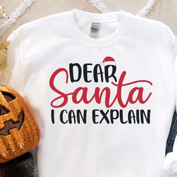 Dear Santa I Can Explain Shirt, Dear Santa Shirt, Christmas Sweatshirt, Funny Christmas Shirt, Christmas Gift, Cute Christmas Shirt