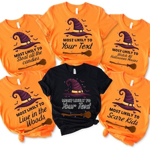 Most Likely To Halloween Shirt, Group Halloween Shirt, Custom Most Likely To Halloween Shirt, Halloween Shirt, Family Halloween Shirt