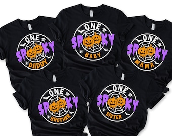 Personalized Spooky Family Shirt, Family Halloween Matching Shirt, Halloween  Shirt, Custom Halloween Shirt, Spooky Shirt, Halloween Gift