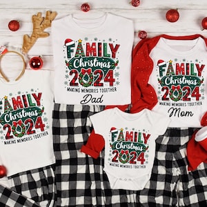 Custom Family Christmas T-Shirts, Making Memories Together Christmas Shirt, Christmas Shirt for the Whole Family, Cute Family Christmas Tee